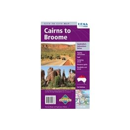   Cairns to Broome (The Savannah Way) Hema City to City Road Maps - térkép