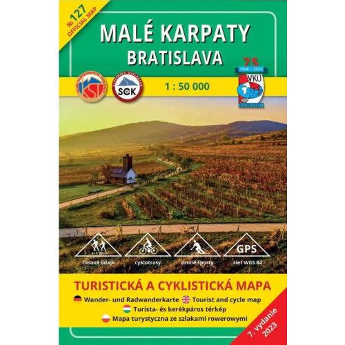 Little Carpathians (South) & Bratislava, hiking map (127) - VKÚ