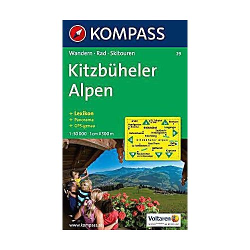 Kitzbüheler Alpen, hiking map (WK 29) - Kompass
