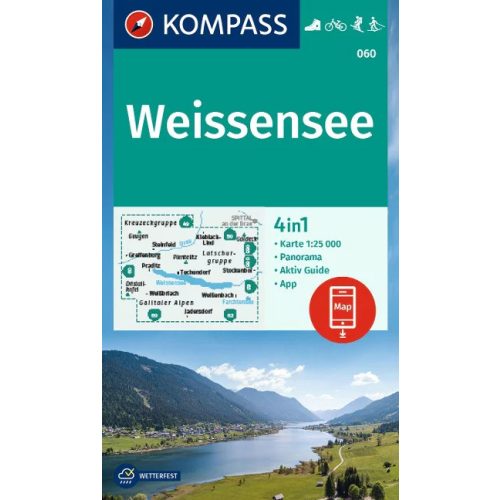 Weißensee, hiking map (WK 060) - Kompass
