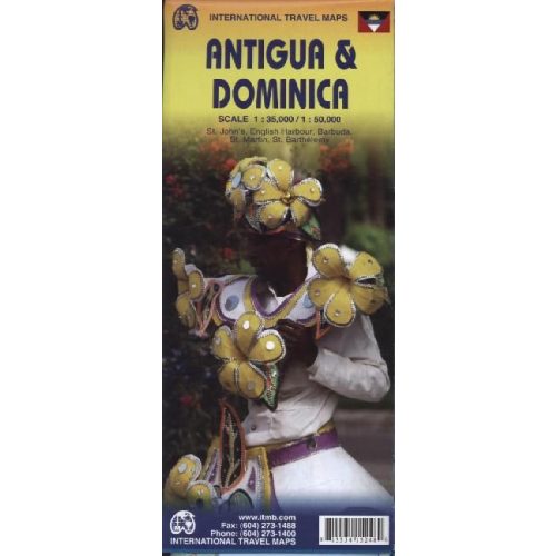 Antigua & Dominika térkép - ITM