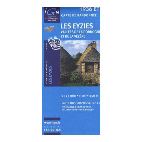 Les Eyzies / Vallées de la Dordogne et de la Vézère - IGN 1936ET