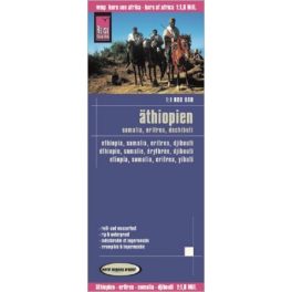   Etiópia, Szomália, Erítrea és Dzsibuti térkép - Reise Know-How