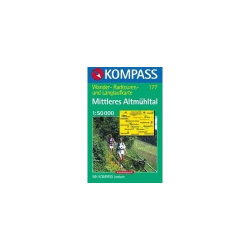 Mittleres Altmühltal turistatérkép (WK 177) - Kompass