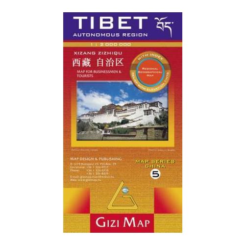 Tibet, travel map - Gizimap