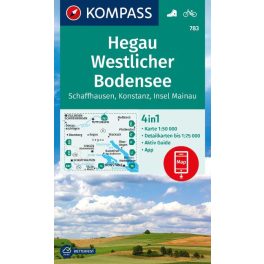 Hegau & Bodensee (West), hiking map (WK 783) - Kompass