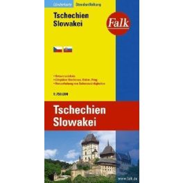 Csehország és Szlovákia autótérkép - Falk 