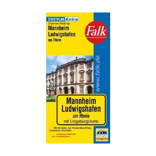 Mannheim, Ludwigshafen Extra várostérkép - Falk