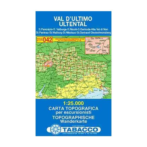 Val d'Ultimo / Ultental térkép - 042 Tabacco