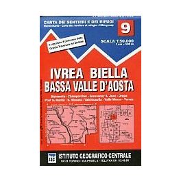 Ivrea - Biela - Lower Aosta Valley térkép (No 9) - IGC 