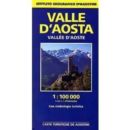 Aosta-völgy térkép - De Agostini