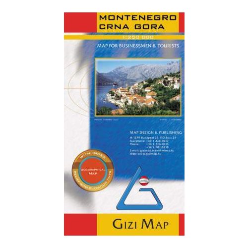 Montenegró térkép - Gizimap