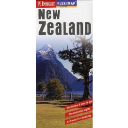 Új-Zéland laminált térkép - Insight
