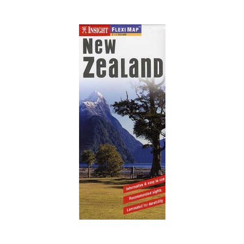 Új-Zéland laminált térkép - Insight