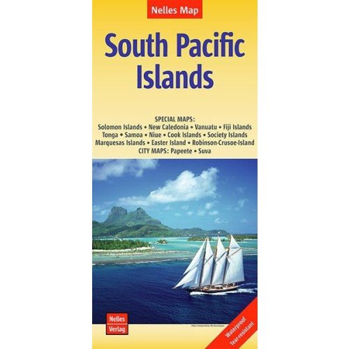 South Pacific Islands, travel map - Nelles