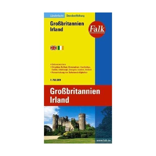 Great Britain & Ireland, travel map - Falk