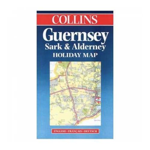 Guernsey, Sark, Alderney, csatorna-szigetek térkép - Collins