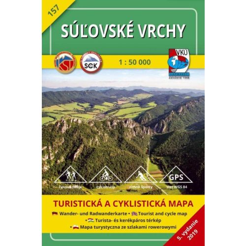 Súľovské Mountains, hiking map (157) - VKÚ