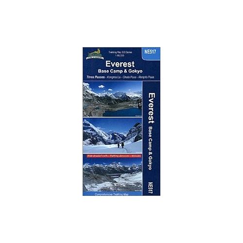 Everest alaptábor, Gokyo térkép - Nepa