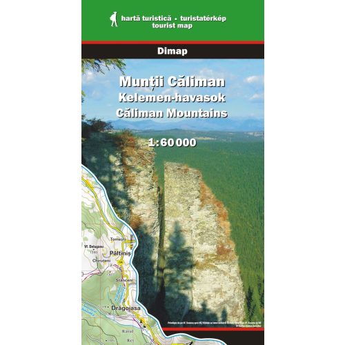 Căliman Mountains, hiking map - Dimap