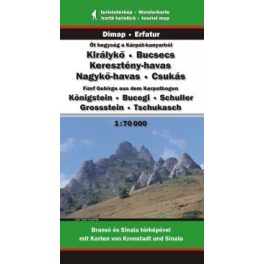   Királykő, Bucsecs, Keresztény-havas, Nagykő-havas, Csukás turistatérkép - Dimap & Erfatur