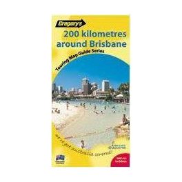 200 Kilometres Around Brisbane térkép - Gregory's 