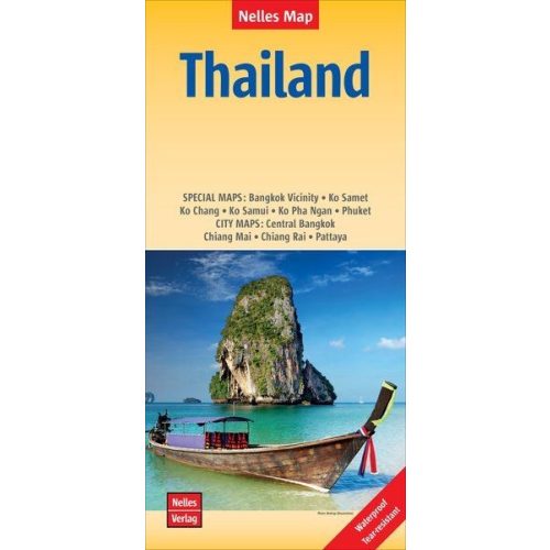 Thaiföld térkép - Nelles