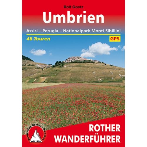 Umbria, hiking guide in German - Rother