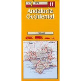 Andaluzia (közép) térkép - Geoestel