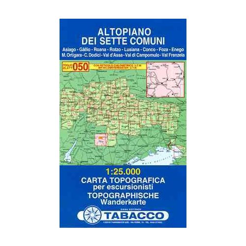 Altopiano dei Sette Comuni térkép (050) - Tabacco