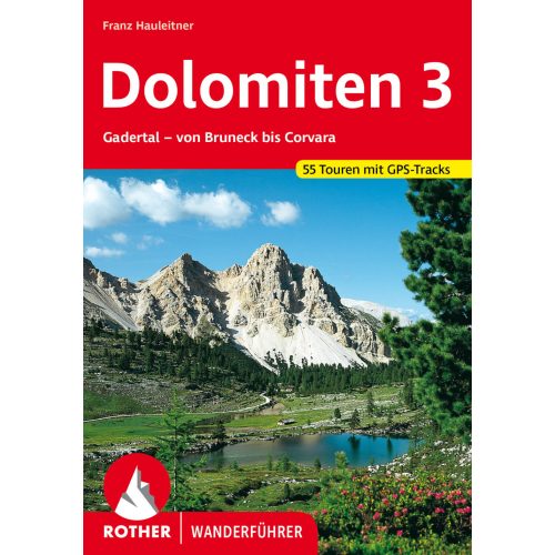 Dolomitok (3), német nyelvű túrakalauz - Rother