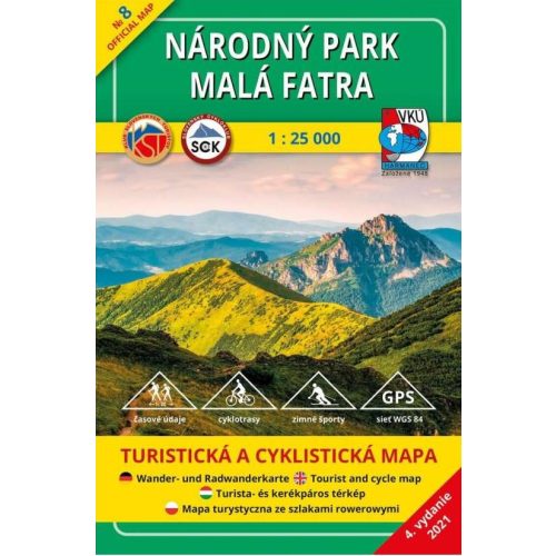 Malá Fatra National Park, hiking map (TM 8) - VKÚ