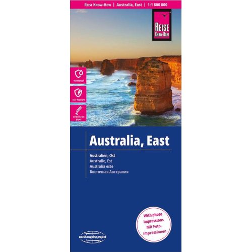 Kelet-Ausztrália térkép - Reise Know-How