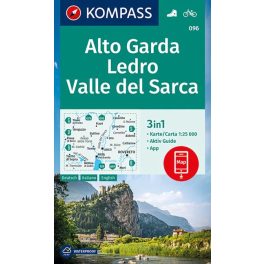   Alto Garda, Ledro & Valle del Sarca, hiking map (WK 096) - Kompass