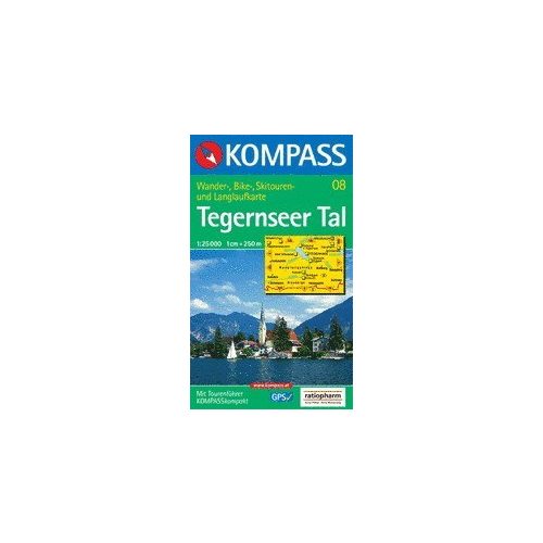 Tegernseer Tal turistatérkép (WK 08) - Kompass