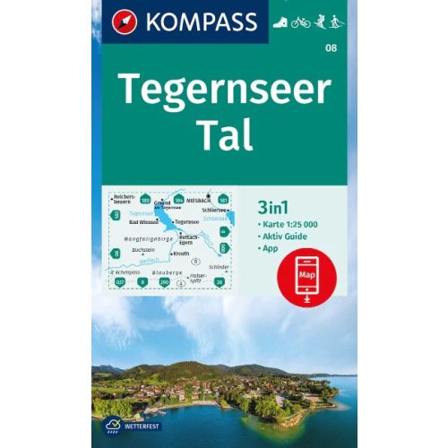Tegernseer Tal turistatérkép (WK 08) - Kompass