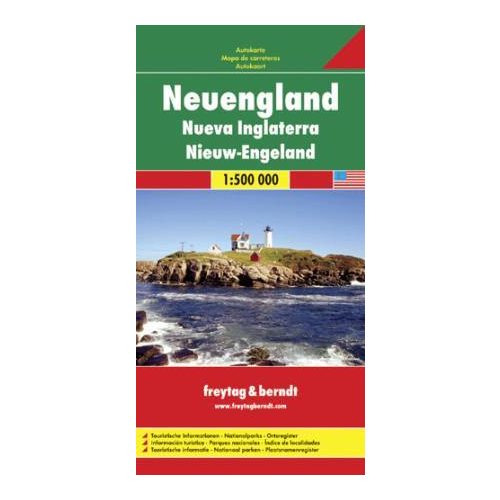 New England, travel map - Freytag-Berndt