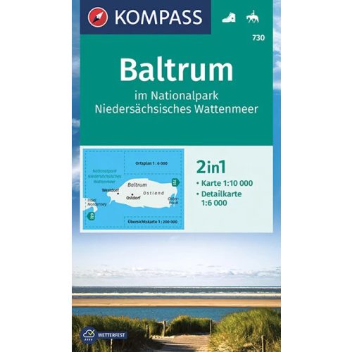 Baltrum turistatérkép (WK 730) - Kompass