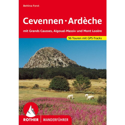 Cevennek & Ardèche, német nyelvű túrakalauz - Rother