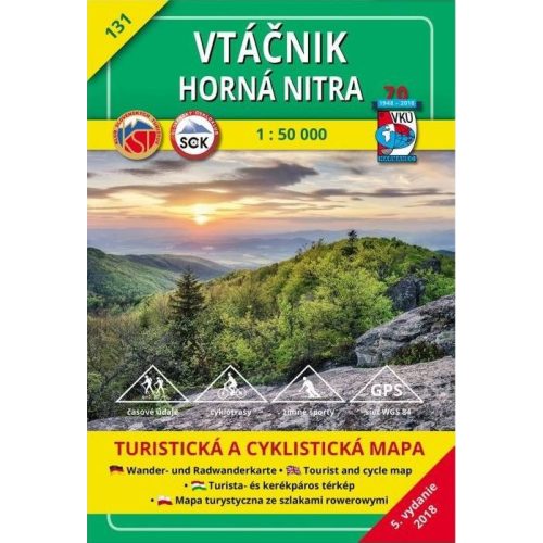 Vtáčnik & Upper Nitra Valley, hiking map