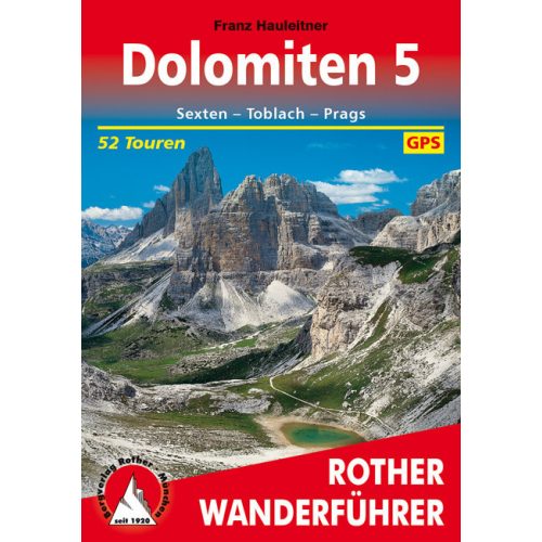 Dolomites (5), hiking guide in German - Rother