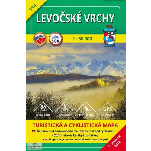 Levoča Mountains, hiking map (114) - VKÚ