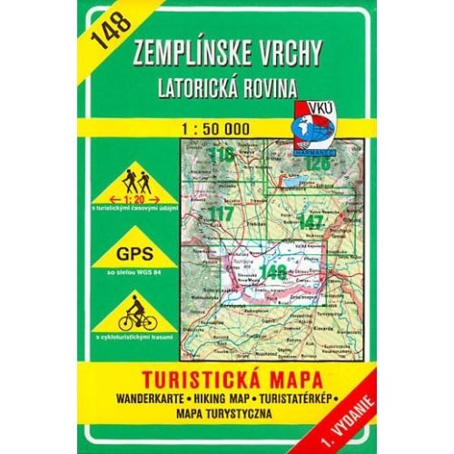 Zemplín Hills & Latorica Plain, hiking map (HM 148) - VKU
