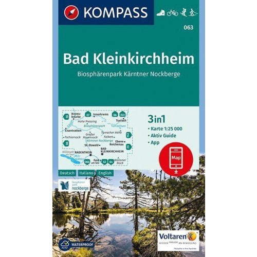Bad Kleinkirccheim, hiking map (WK 063) - Kompass