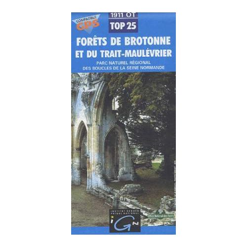 Forêts de Brotonne et du Trait-Maulévrier - IGN 1911OT