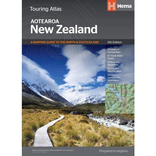 Új-Zéland Touring atlasz - Hema