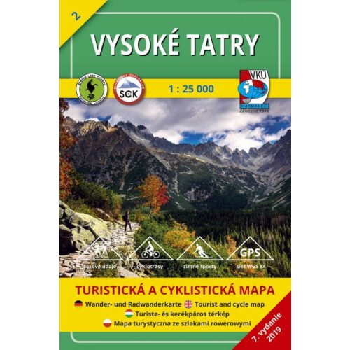 High Tatra Mountains, hiking map (2) - VKÚ