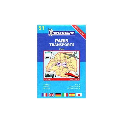Párizs közlekedési térkép - Michelin
