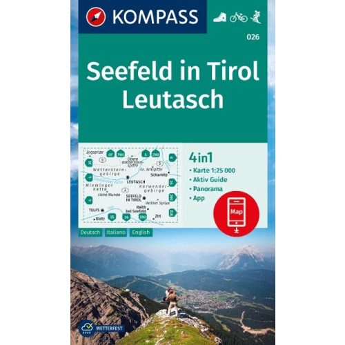 Seefeld in Tirol & Leutasch, hiking map (WK 026) - Kompass