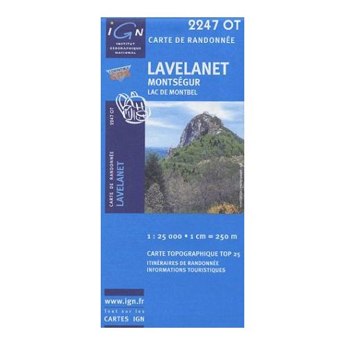Lavelanet / Montségur / Lac de Montbel - IGN 2247OT
